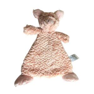 Demdaco Nat Jules Cozies Pudder Pig Soft Lovey Security Plush Rattle Toy 12"